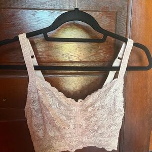 Cosabella lace bralette. Soft and supportive. Looks so pretty on. Size- medium